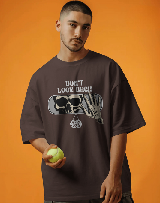 "Never Look Back" Skull Edition Oversized Tee – 3 Bold Colorways
