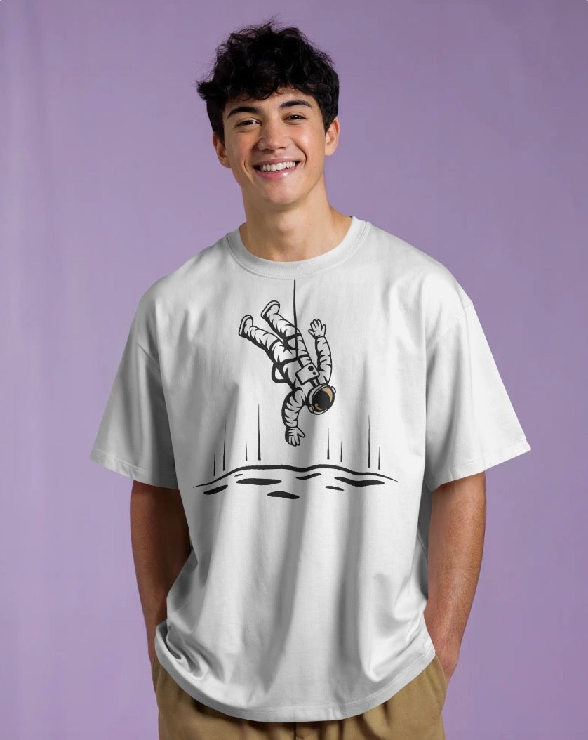 Socially Distancing Since Space Oversized Tee