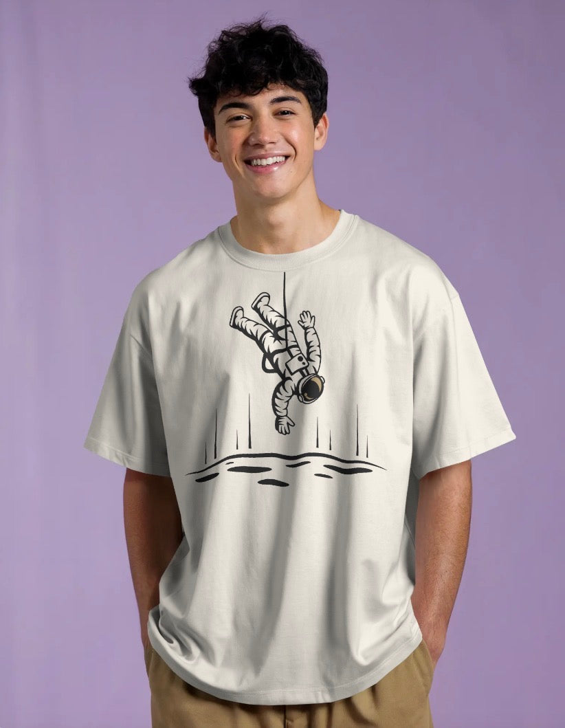 Socially Distancing Since Space Oversized Tee