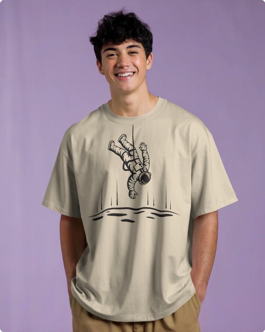 Socially Distancing Since Space Oversized Tee