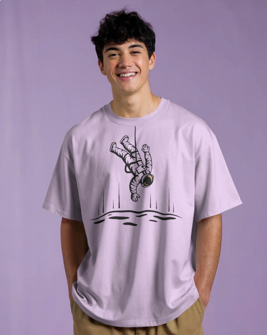 Socially Distancing Since Space Oversized Tee