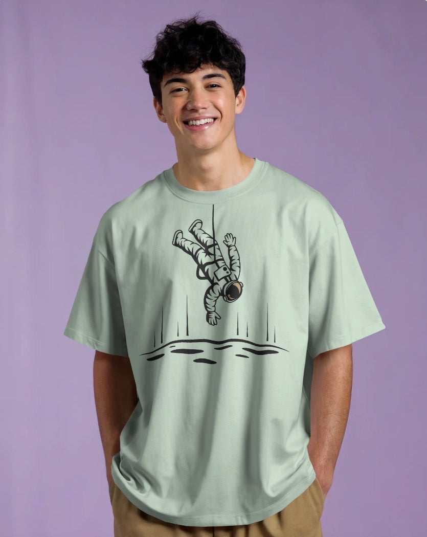 Socially Distancing Since Space Oversized Tee