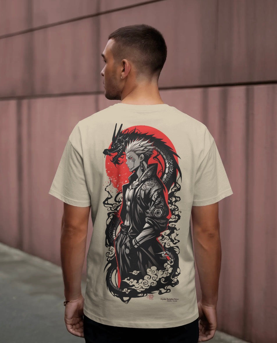 “Cursed Alliance” — Jujutsu-Inspired Oversized Tee